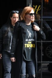 Jessica Chastain - SAG Protest in New York 10/16/2023