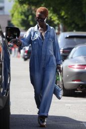 Jodie Turner-Smith - Visiting Melrose Place and Maria Tash Store 10/12/2023