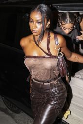 Justine Skye at Hailey Bieber’s Party at Voltaire in Paris 09/28/2023