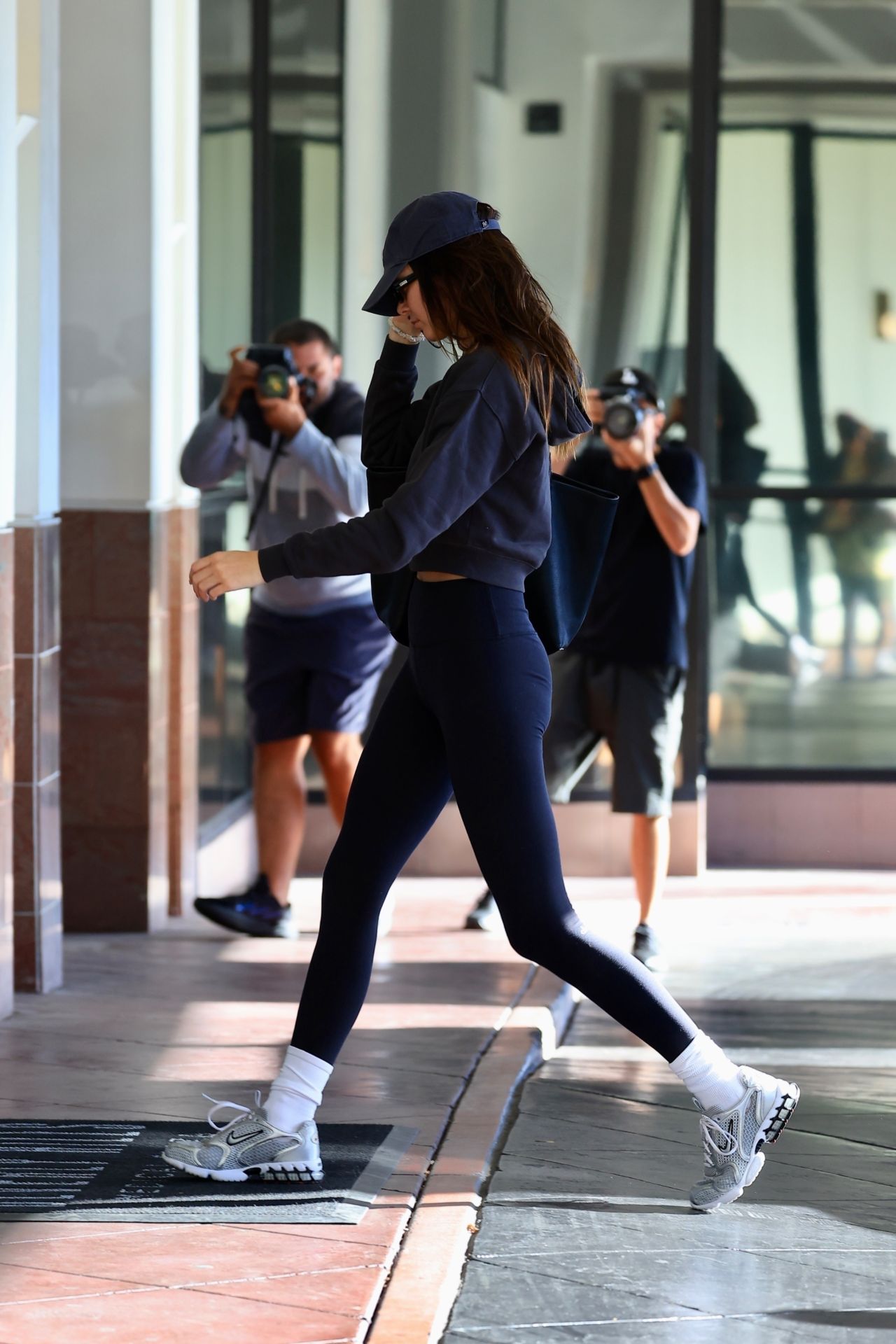 Kendall Jenner in a Black Workout Outfit in Beverly Hills 10/12/2023 •  CelebMafia