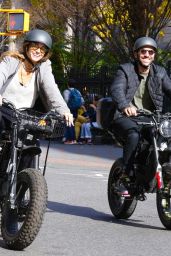 Laura Perlongo - Riding Motor-bike in Manhattan’s SoHo Neighborhood 10/25/2023