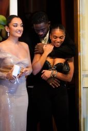Lori Harvey and Damson Idris Exit Siena After a Party in Paris 09/30/2023