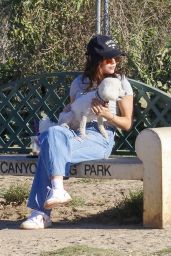 Lucy Hale at the Laurel Canyon Dog Park in LA 10/11/2023