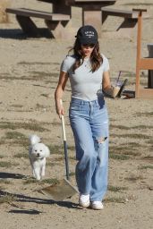 Lucy Hale at the Laurel Canyon Dog Park in LA 10/11/2023
