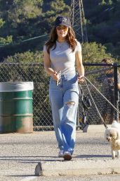 Lucy Hale at the Laurel Canyon Dog Park in LA 10/11/2023