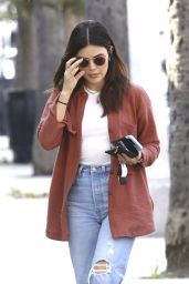Lucy Hale in Casual Outfit - Strolls Through Studio City 10/23/2023
