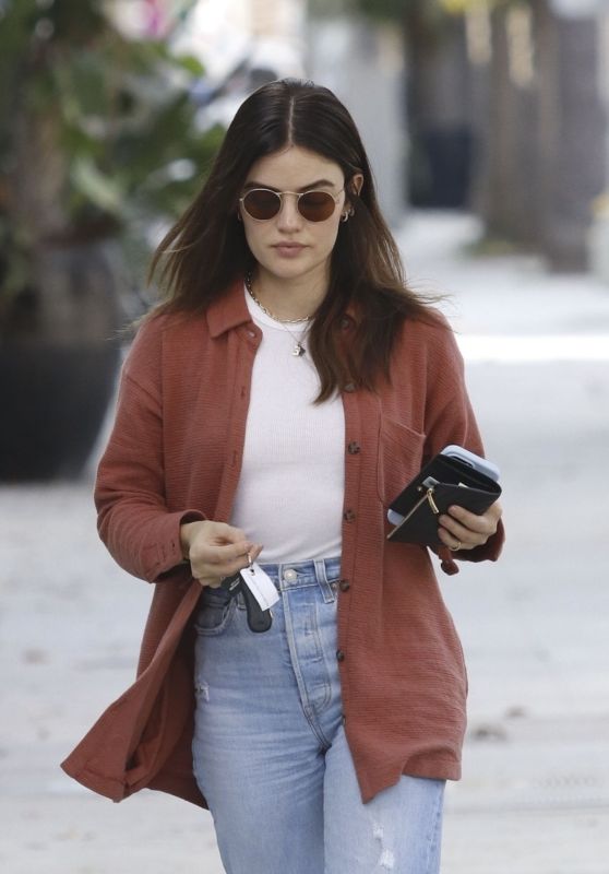 Lucy Hale in Casual Outfit - Strolls Through Studio City 10/23/2023