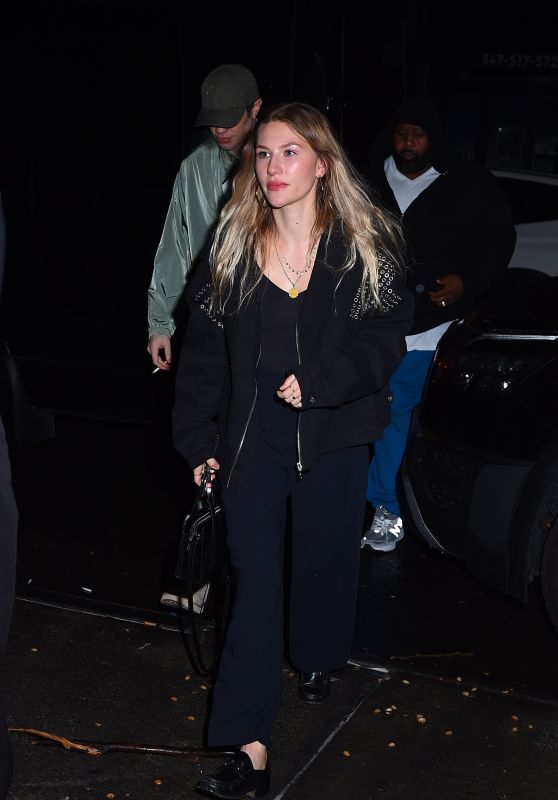 Madelyn Cline and Pete Davidson - Leaving Saturday Night Live’s Afterparty at Catch Steak in New York 10/14/2023