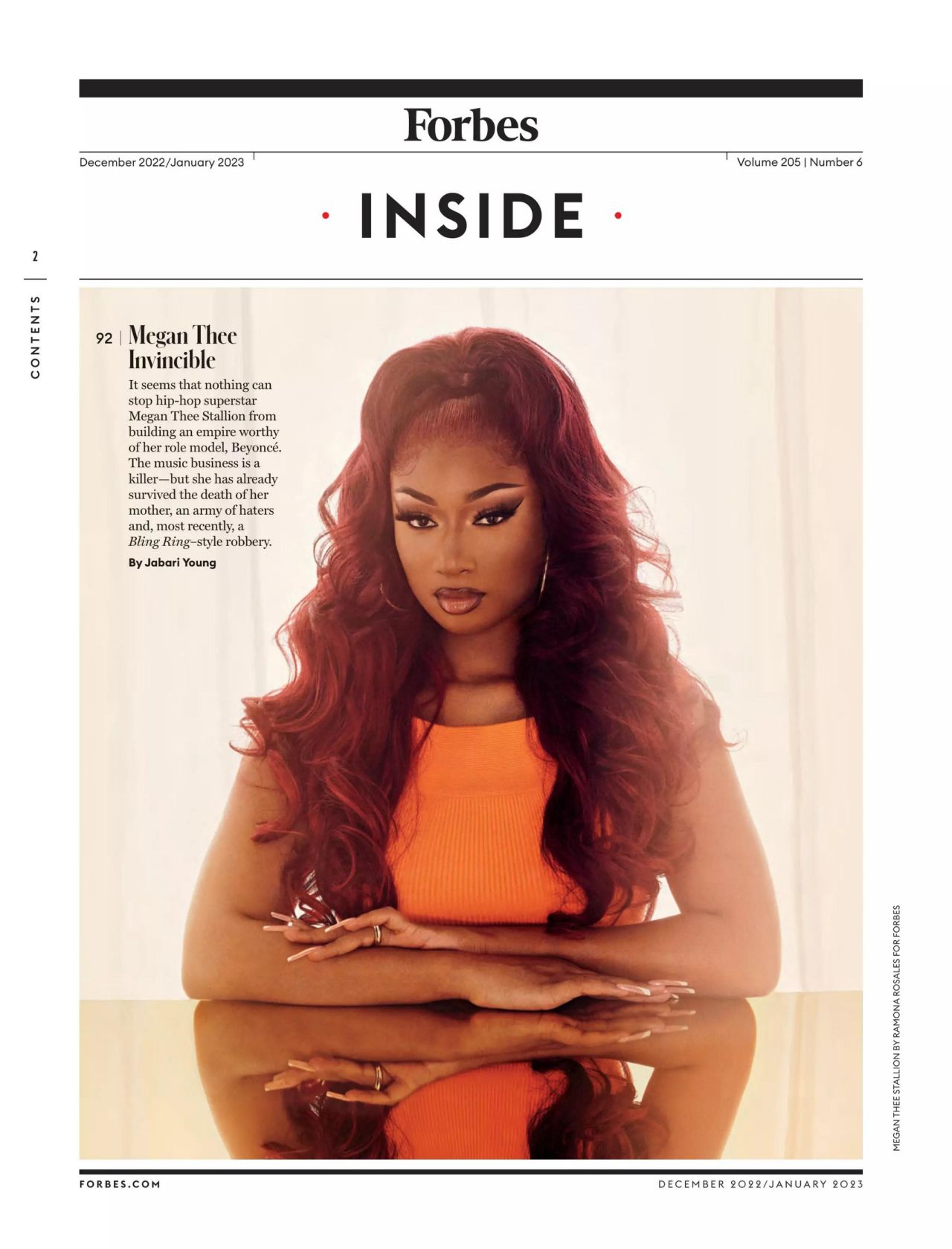 Megan Thee Stallion - Forbes USA December 2022/January 2023 Issue