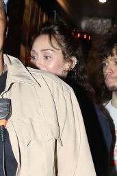 Miley Cyrus and Maxx Morando at a Lily Band Concert in Los Angeles 10/12/2023