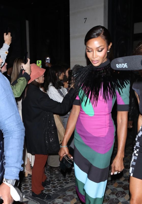 Naomi Campbell - Outside of the The Costes Hotel in Paris 09/30/2023
