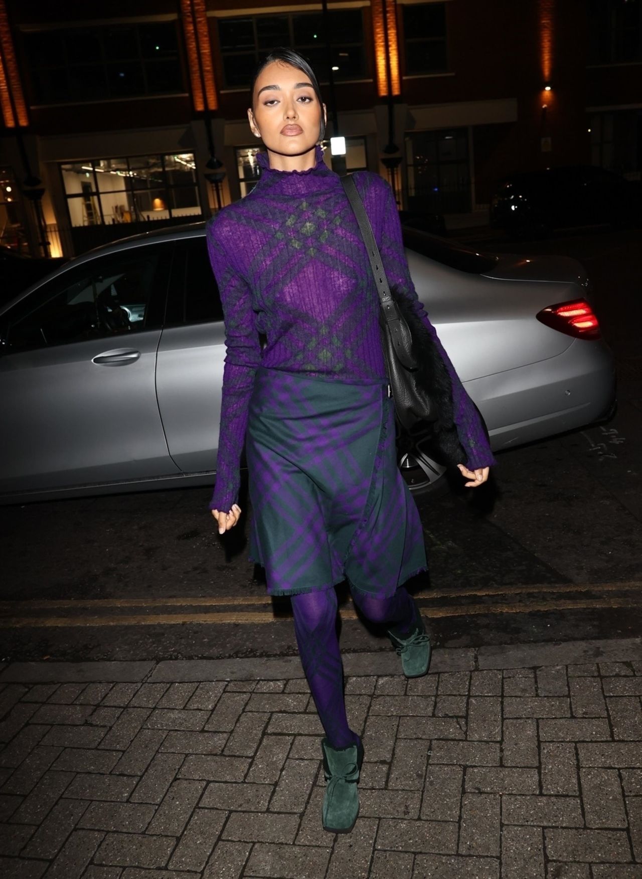 Neelam Gill Wearing a Patterned Dress at Burberry Dinner in London 10 ...