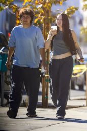 Noah Cyrus and Her Fiancé Pinkus Out in West Hollywood 10/23/2023