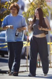Noah Cyrus and Her Fiancé Pinkus Out in West Hollywood 10/23/2023