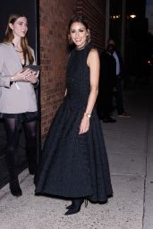 Olivia Palermo in a Black Dress in New York 10/12/2023