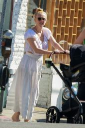 Rumer Willis in a White Dress at All Time in Los Feliz 10/03/2023