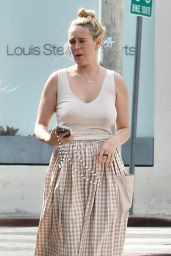 Rumer Willis - Leaving Great White Restaurant on Melrose Ave in West Hollywood 10/25/2023