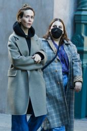 Sarah Paulson and Beanie Feldstein in Casual Attire in Manhattan’s Soho Neighborhood 10/17/2023