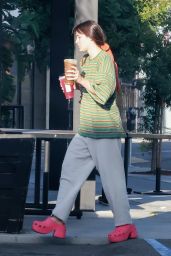 Scout Willis in a Colorful Tee and Platform Crocs in Los Angeles 10/03/2023