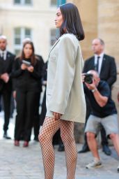 Shanina Shaik at the Victoria Beckham Fashion Show in Paris 09/29/2023
