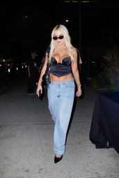Tana Mongeau - Exits Tate McRae’s Hollywood Concert Afterparty at NeueHouse Hollywood 10/06/2023