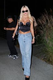 Tana Mongeau - Exits Tate McRae’s Hollywood Concert Afterparty at NeueHouse Hollywood 10/06/2023