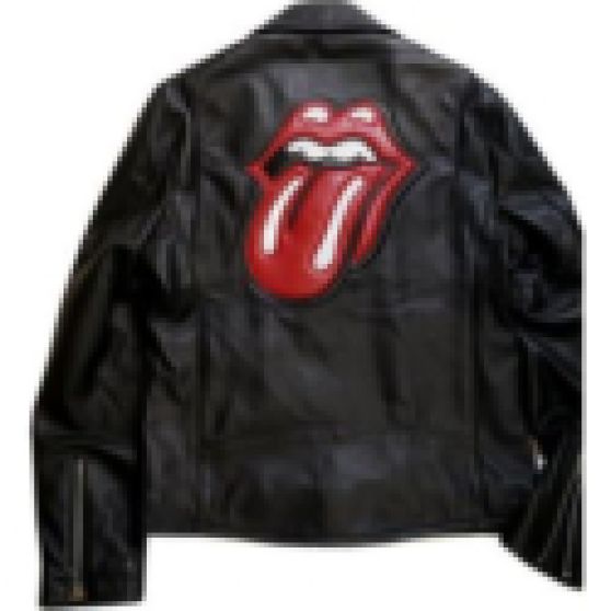 The Rolling Stones x Jack Rose Leather Biker Jacket