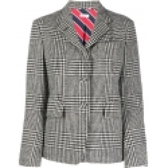 Thom Browne Prince of Wales Check Wool Blazer