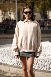 Thylane Blondeau Arrive at the Miu Miu Womenswear Show at Paris Fashion Week 10/03/2023