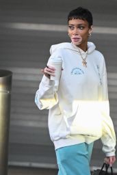 Winnie Harlow in Travel Outfit at JFK Airport in New York 10/04/2023