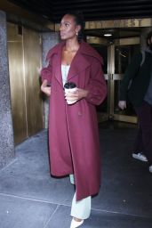 Zainab Johnson - Leaving the Set of New York Live 10/10/2023