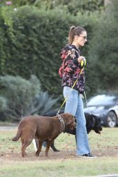 Alessandra Ambrosio - Out in Brentwood 11/08/2023