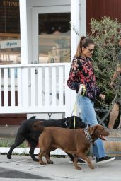 Alessandra Ambrosio - Out in Brentwood 11/08/2023