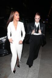 Alex Scott and Jess Glynne - Leaving the British Vogue’s Forces for Change Party in London 11/23/2023