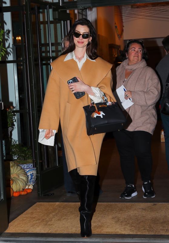 Anne Hathaway - Leaving a Press Junket in New York 11/15/2023