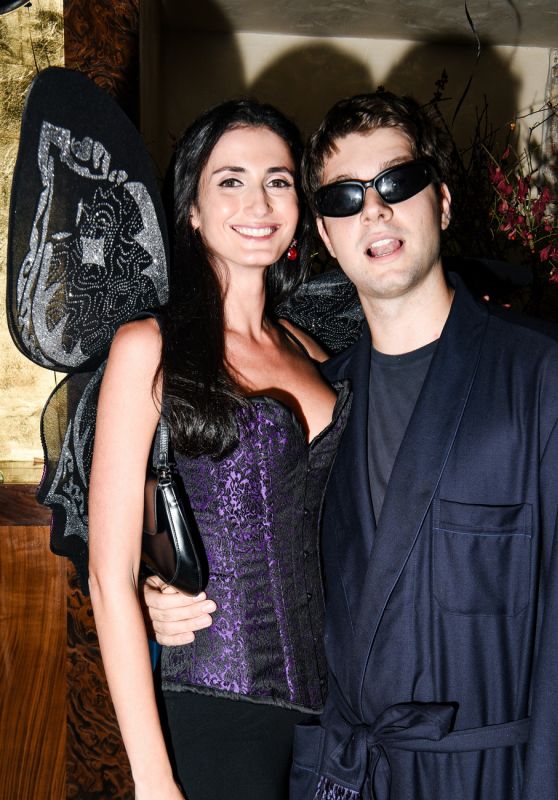 Ariel Frenkel and Nicholas Marsaglia at Ivy Getty Halloween Party in NY 10/31/2023