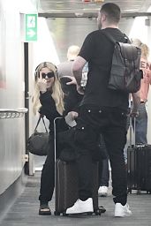 Bebe Rexha in Travel Outfit at Brisbane Airport 11/12/2023