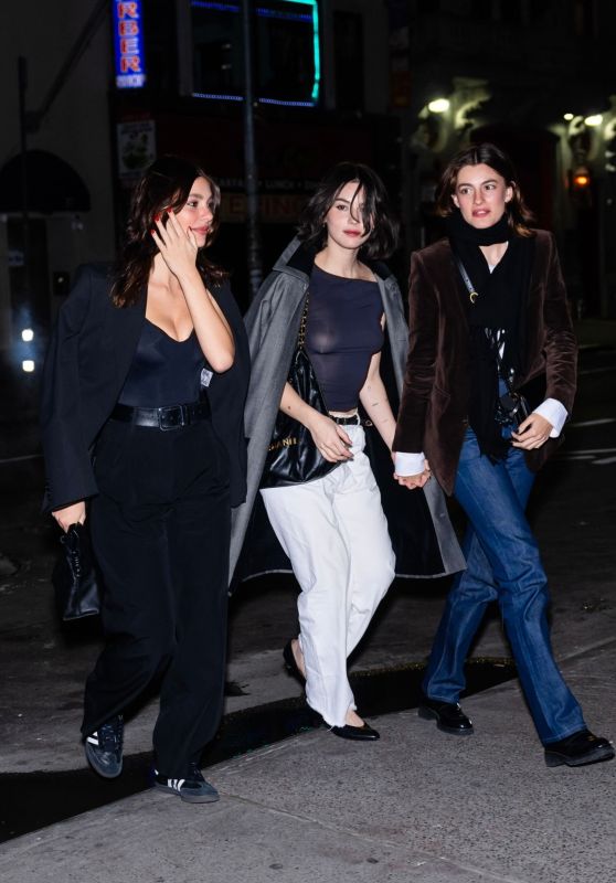 Camila Morrone, Gracie Abrams and Diana Silvers - Night Out in New York City 11/11/2023