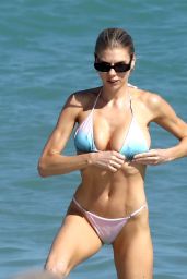 Charlotte McKinney in a Bikini on The Beach in Miami 11/17/2023