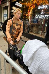 Claire Danes - Out in Costume Dressed as a Chocolate Chip Cookie in NYC 10/31/2023