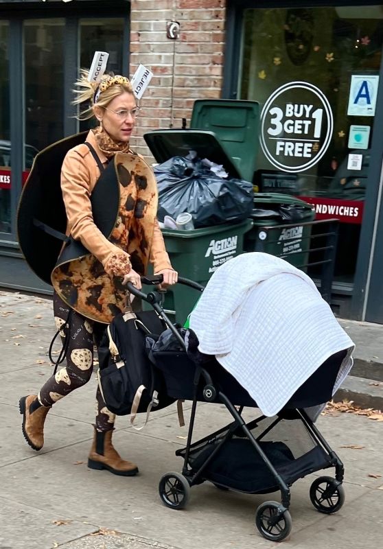 Claire Danes - Out in Costume Dressed as a Chocolate Chip Cookie in NYC 10/31/2023