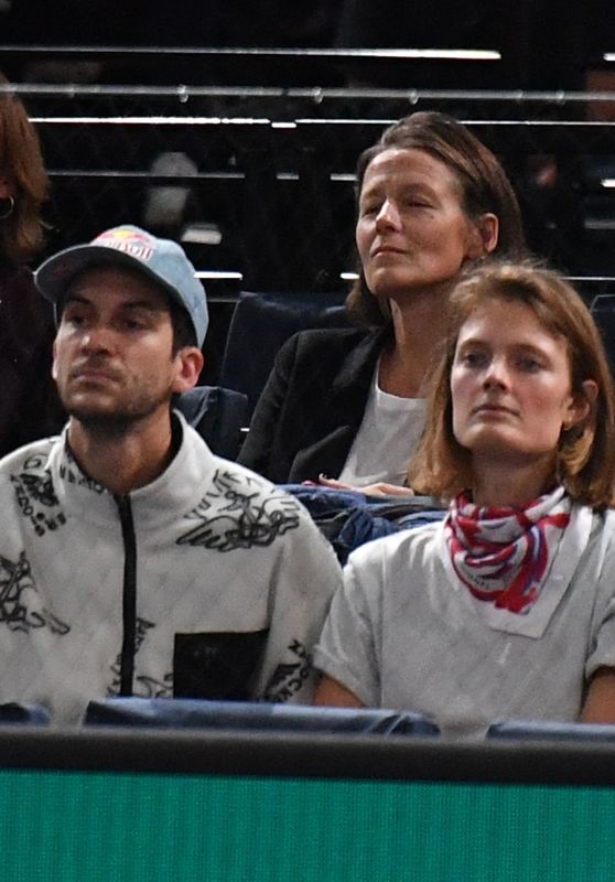 Constance Jablonski and Matthias Dandois at Novak Djokovic