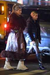 Dakota Johnson and Emma Roberts at Via Carota in New York 11/14/2023