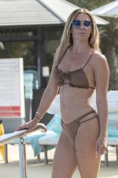 Danielle Lloyd in a Brown Bikini in Dubai 11/21/2023