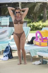 Danielle Lloyd in a Brown Bikini in Dubai 11/21/2023