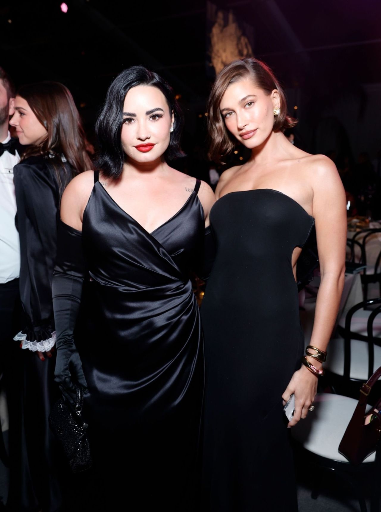 Demi Lovato and Hailey Bieber Sexy Together at Baby2Baby Gala