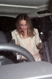 Emilia Clarke Leaving Harper’s Bazaar Women Of The Year Awards in London 11/07/2023