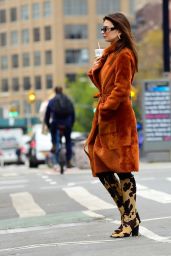 Emily Ratajkowski in Striking Autumn Attire in NYC 11/09/2023