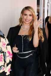 Emma Roberts – Arrives for the Swarovski x SKIMS Event in Manhattan 11/07/2023