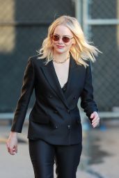 Emma Stone Arriving For an Appearance on Jimmy Kimmel Live! in Hollywood 11/16/2023